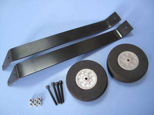 Uçak Alüminyum İniş Takımı&70mm Tekerlek Set (20-30cc)