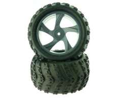 Tire and Rim for Monster Truck 1/18 Rc Araba Jant Lastik (2 Adet)