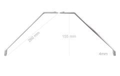 Uçak Alüminyum İniş Takımı L255mm 104gr (2 parça)