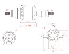 Emax GT2820 985KV Outrunner Fırçasız Motor
