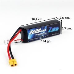Zeee Power 11.1V 2600 mAh 50C Li-Polymer Pil