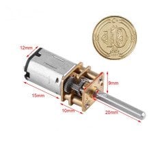 DC 12V Gear Motor 200RPM (Redüktörlü Motor)