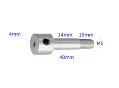 Uzun Pervane Adaptörü N68A-4 İç:4mm L40mmxM5 Ducted Fan EDF Pervane Şaftı