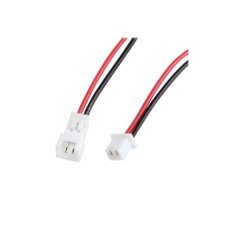 Mikro JST PH 1.25 2 Pin Konnektör Dişi ve Erkek Kablolu (Kablo 10cm)