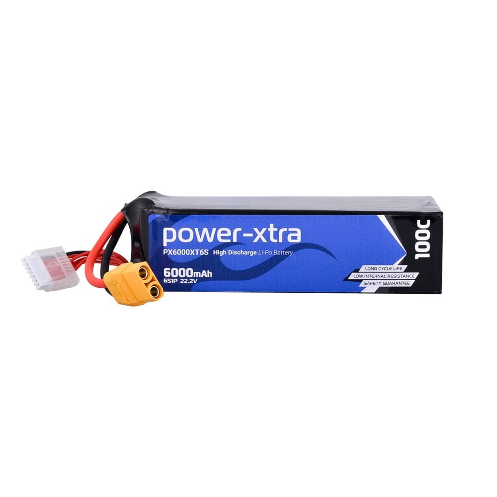 Power-Xtra 22.2V 6000mAh 100C 6S1P Li-Polymer Pil