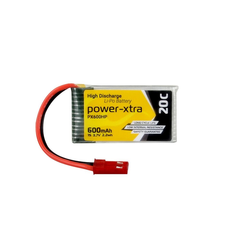 PX600HP 1S 3.7V 600 mAh Li-Po Pil 20C