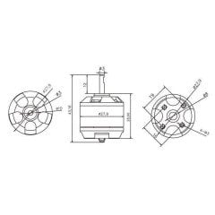 Emax XA2212 980KV 3S Fırçasız Motor (ORJİNAL)