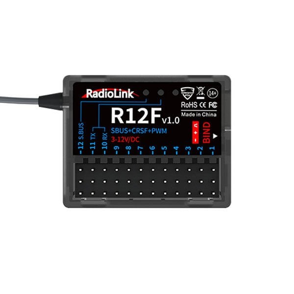 Radiolink R12F 12 Kanal Alıcı 2.4Ghz (S-BUS+CRSF+PWM)