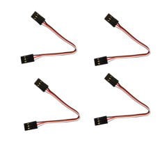 Erkek-Erkek Uzatma Kablosu 10cm (4 Adet)
