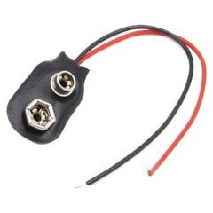 9V Pil Bağlantı Kablosu. Pil Başlığı Kablo 18cm