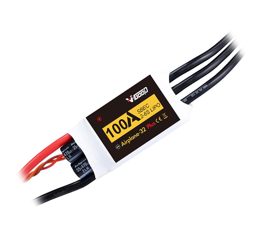 V-Good 100A 2-6S Fırçasız ESC. RC Uçak Hız Kontrol