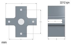 2212 Artı Tipi Motor Bağlantı Aparatı (9.2 gr)