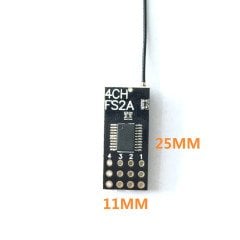 FS2A 4 Kanal AFHDS 2A Mini Alıcı PWM (Flysky i6, i6X, i6S İle Uyumlu)