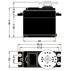 360 Derece MG996R Metal Dişli Dijital 15Kg Torklu Servo Motor