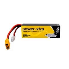 Power-Xtra 11.1V 5500mAh 140C 3S1P Li-Polymer Pil (Hard Case)