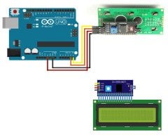 Lcd I2C Seri Arayüz Modülü Arduino (2x16 LCD i2C Dönüştürücü)