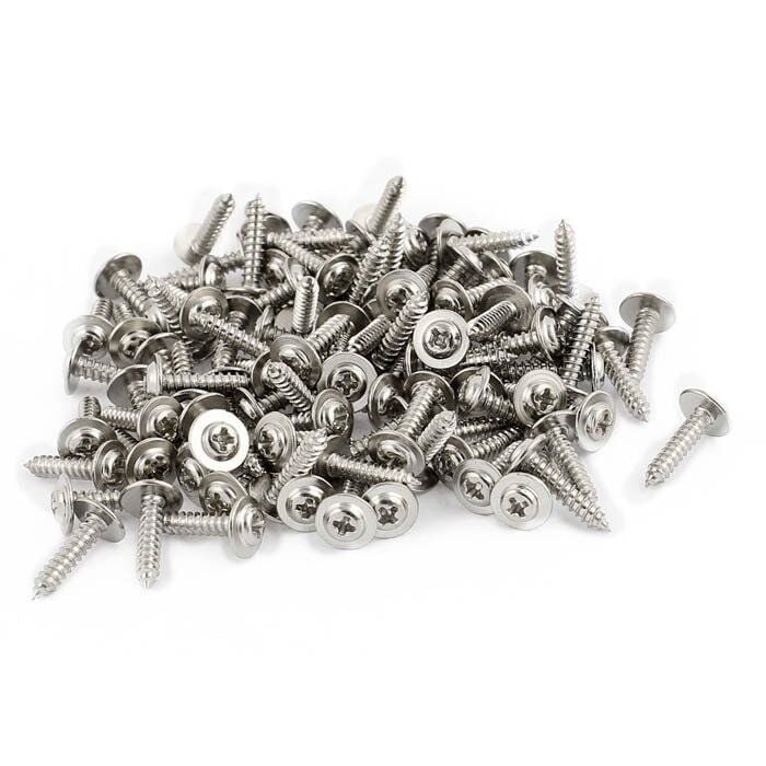 M2x10mm Kanopi Vidası (10 adet) Self-Tapping Screw (Gri)