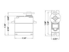 Hitec HS-85MG Güçlü Metal Dişli Mikro Servo