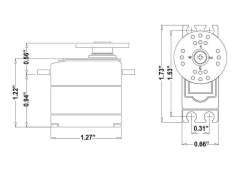 Hitec HS-225BB Güçlü Mini Servo