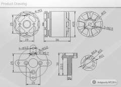 T-Motor MT2814-10 Antigravity 770KV (2 Adet)