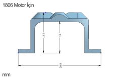 2212 U Tipi Motor Bağlantı Yatağı