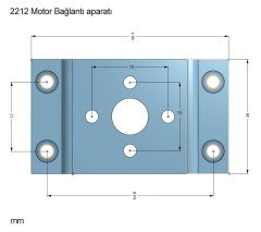 2212 U Tipi Motor Bağlantı Yatağı