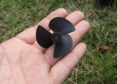 3 Palli Tekne Pervanesi 40mm (Mil çapı 2mm) Sol Dönüş