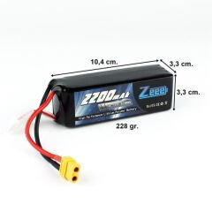 Zeee Power 14.8V 2200 mAh 70C Li-Polymer Pil 4S