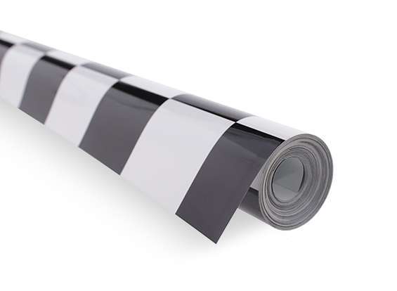 Kaplama Filmi Damalı Siyah-Beyaz 1 metre (G:64cm)