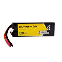 Power-Xtra 7.4V 5000 mAh 20C Li-Polymer Pil (Hard Case)