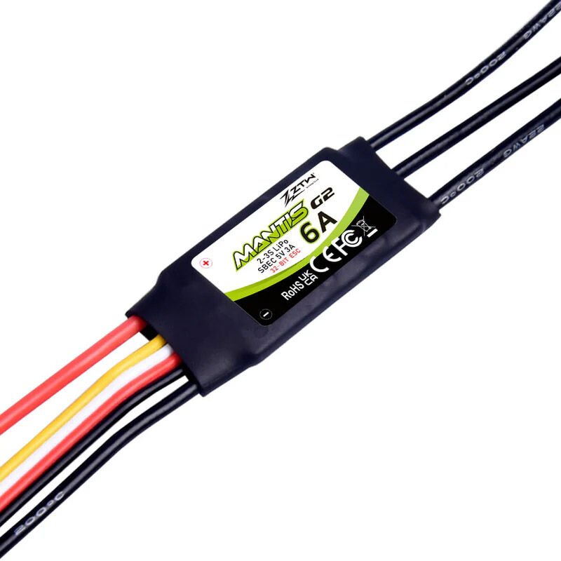 ZTW Mantis G2 6A ESC 32-Bit 2-3S (SBEC 5V 3A)