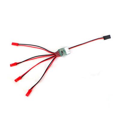 Led Işıklar İçin Elektronik Anahtar. 3S Lipo İçin (4 Çıkışlı))
