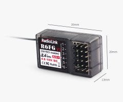 Radiolink RC4GS V2 4 Kanal 2.4Ghz Kumanda Seti (R6FG Gyrolu Alıcı Dahil)