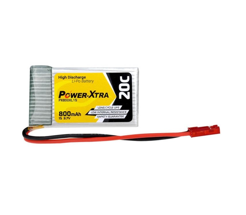PX800XL1S 1S 3.7V 800 mAh Li-Po Pil 20C