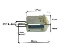 DC130 12V Motor 6-12V 14000RPM Mini Elektrik Motoru