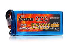 Gens Ace 7.4v 3500mah 2S Alıcı-Verici İçin LiPo (Soket Yok)